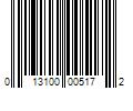 Barcode Image for UPC code 013100005172