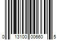 Barcode Image for UPC code 013100006605