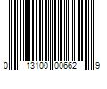 Barcode Image for UPC code 013100006629