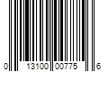 Barcode Image for UPC code 013100007756