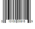 Barcode Image for UPC code 013100008159