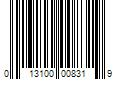 Barcode Image for UPC code 013100008319