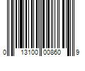 Barcode Image for UPC code 013100008609