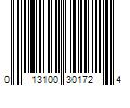 Barcode Image for UPC code 013100301724