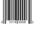 Barcode Image for UPC code 013116000062