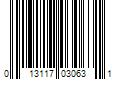 Barcode Image for UPC code 013117030631