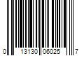 Barcode Image for UPC code 013130060257