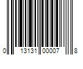 Barcode Image for UPC code 013131000078