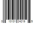 Barcode Image for UPC code 013131242195