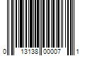 Barcode Image for UPC code 013138000071