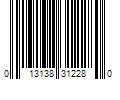 Barcode Image for UPC code 013138312280