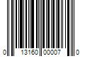 Barcode Image for UPC code 013160000070