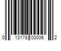 Barcode Image for UPC code 013178000062