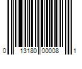 Barcode Image for UPC code 013180000081