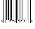 Barcode Image for UPC code 013200000138