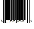 Barcode Image for UPC code 013200000169. Product Name: 