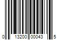 Barcode Image for UPC code 013200000435