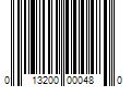 Barcode Image for UPC code 013200000480