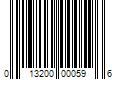 Barcode Image for UPC code 013200000596