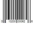 Barcode Image for UPC code 013200000626