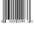 Barcode Image for UPC code 013200000633