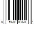 Barcode Image for UPC code 013200000701