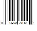 Barcode Image for UPC code 013200001401