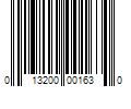 Barcode Image for UPC code 013200001630