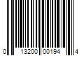 Barcode Image for UPC code 013200001944