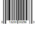 Barcode Image for UPC code 013200002583