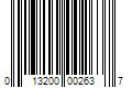 Barcode Image for UPC code 013200002637