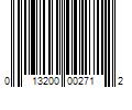 Barcode Image for UPC code 013200002712