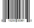 Barcode Image for UPC code 013200003610