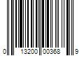 Barcode Image for UPC code 013200003689