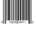 Barcode Image for UPC code 013200004112