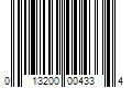 Barcode Image for UPC code 013200004334