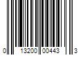 Barcode Image for UPC code 013200004433