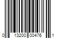 Barcode Image for UPC code 013200004761