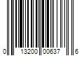 Barcode Image for UPC code 013200006376