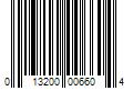 Barcode Image for UPC code 013200006604