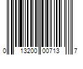 Barcode Image for UPC code 013200007137