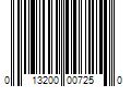 Barcode Image for UPC code 013200007250