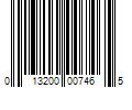 Barcode Image for UPC code 013200007465