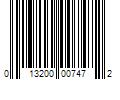 Barcode Image for UPC code 013200007472