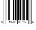 Barcode Image for UPC code 013200007656