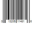 Barcode Image for UPC code 013205114816