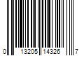 Barcode Image for UPC code 013205143267