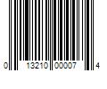 Barcode Image for UPC code 013210000074. Product Name: 