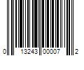 Barcode Image for UPC code 013243000072