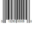 Barcode Image for UPC code 013250000058